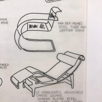 SOLD Furniture Styles Antique to 1950, Interior Design School Portfolio of Drawings