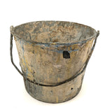 Beautiful Old Drip Encrusted Paint Bucket with Lyrical Wire Handle