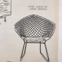 SOLD Furniture Styles Antique to 1950, Interior Design School Portfolio of Drawings