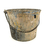 Beautiful Old Drip Encrusted Paint Bucket with Lyrical Wire Handle