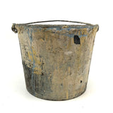 Beautiful Old Drip Encrusted Paint Bucket with Lyrical Wire Handle