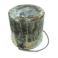 Beautiful Old Drip Encrusted Paint Bucket with Lyrical Wire Handle