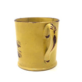 For a Good Girl, Early 19th C. Yellow Glazed Staffordshire Child's Cup (Hairline Cracks But Very Charming)