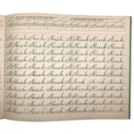 Spencerian Penmanship Notebook, c. 1880s, With Good Words, Phrases and Juxtapositions