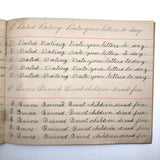 Lila Wise's 1898 Penmanship Practice Notebook with Both Strange and Poignant Sentences