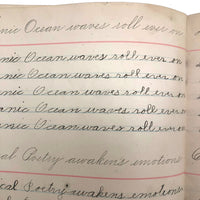 Lila Wise's 1898 Penmanship Practice Notebook with Both Strange and Poignant Sentences