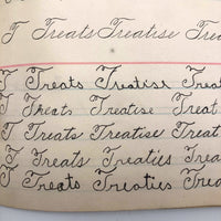 Lila Wise's 1898 Penmanship Practice Notebook with Both Strange and Poignant Sentences