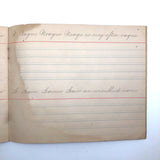 Lila Wise's 1898 Penmanship Practice Notebook with Both Strange and Poignant Sentences