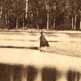 Homemade Antique Stereoview of White Horse Ledge /  Echo Lake, NH