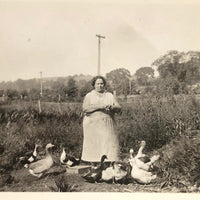 Queen of the Ducks, Old Snapshot Photo