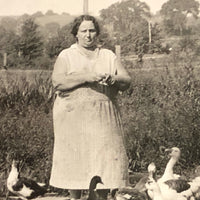 Queen of the Ducks, Old Snapshot Photo