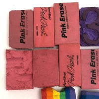 Very Sweet Pink Eraser Carved Number Stamps Set