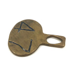 Old Brass Double-sided "47" Livestock Ear Tag