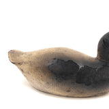 Half Scalded Antique Carved and Painted Duck