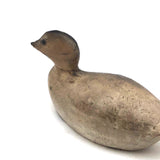 Half Scalded Antique Carved and Painted Duck