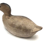 Half Scalded Antique Carved and Painted Duck