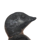 Half Scalded Antique Carved and Painted Duck