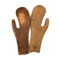 Sweet Old Pair of Wooden Mitten Stretchers/Dryers