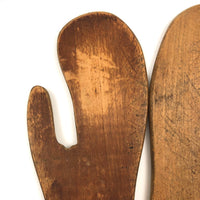 Sweet Old Pair of Wooden Mitten Stretchers/Dryers