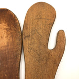 Sweet Old Pair of Wooden Mitten Stretchers/Dryers