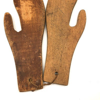 Sweet Old Pair of Wooden Mitten Stretchers/Dryers