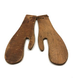 Sweet Old Pair of Wooden Mitten Stretchers/Dryers