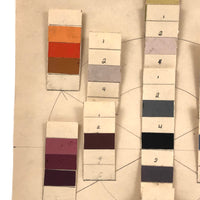 Lennart Johnson's Nice Old Color Chart with Adhered Strips, No. 2