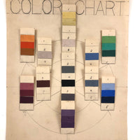 Lennart Johnson's Nice Old Color Chart with Adhered Strips, No. 2