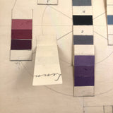 Lennart Johnson's Nice Old Color Chart with Adhered Strips, No. 2