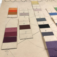 Lennart Johnson's Nice Old Color Chart with Adhered Strips, No. 2