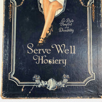 Serve Well Hosiery Box (Poignantly Filled with Bingo Game, as Found)