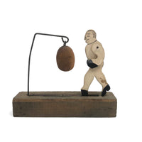 Passive Boxer, Antique Push Button Toy Without Button (and Lost Front Toe)