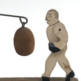 Passive Boxer, Antique Push Button Toy Without Button (and Lost Front Toe)