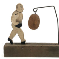 Passive Boxer, Antique Push Button Toy Without Button (and Lost Front Toe)