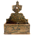 J.P Justa, Joyfully Painted 19th Century Folk Art Wall Box