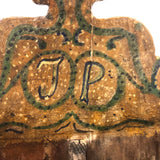 J.P Justa, Joyfully Painted 19th Century Folk Art Wall Box