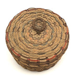 Lovely Penobscot Sweet Grass and Ash Splint Small Basket with Marvelous Color