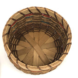 Lovely Penobscot Sweet Grass and Ash Splint Small Basket with Marvelous Color