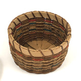 Lovely Penobscot Sweet Grass and Ash Splint Small Basket with Marvelous Color