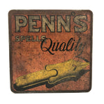 Penn's Spells Quality, c. 1920s Penn's Tobacco Tin with Good Graphics