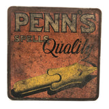 Penn's Spells Quality, c. 1920s Penn's Tobacco Tin with Good Graphics