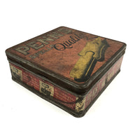 Penn's Spells Quality, c. 1920s Penn's Tobacco Tin with Good Graphics