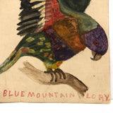 Blue Mountain Lory, Old Birdlover's Watercolor