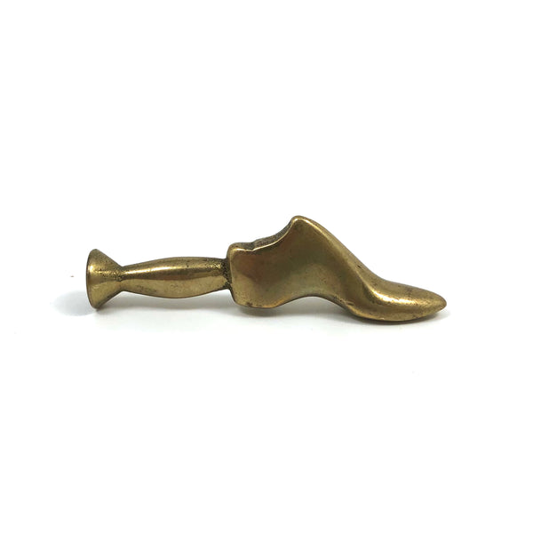 Auböck-esque Brass Foot Pipe Tamper