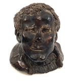 Vintage Brown Glazed Clay Head (Sherrod Brown!)