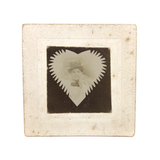 Sweet Heart: Antique Cabinet Card Portrait in Scallop Edged Cutout Heart