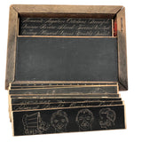 1870s CC Shepherd Slant Slate with Eight Double Sided Insert Guides