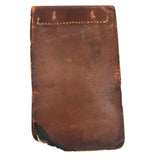 Antique Machinist's Leather Covered Notebook Filled with Blue Prints