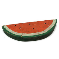 Radiant Old Painted Folk Art Watermelon Slice