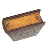 For Get Me Not, Charming c. Early 20th C.  Folk Art Spruce Gum Box